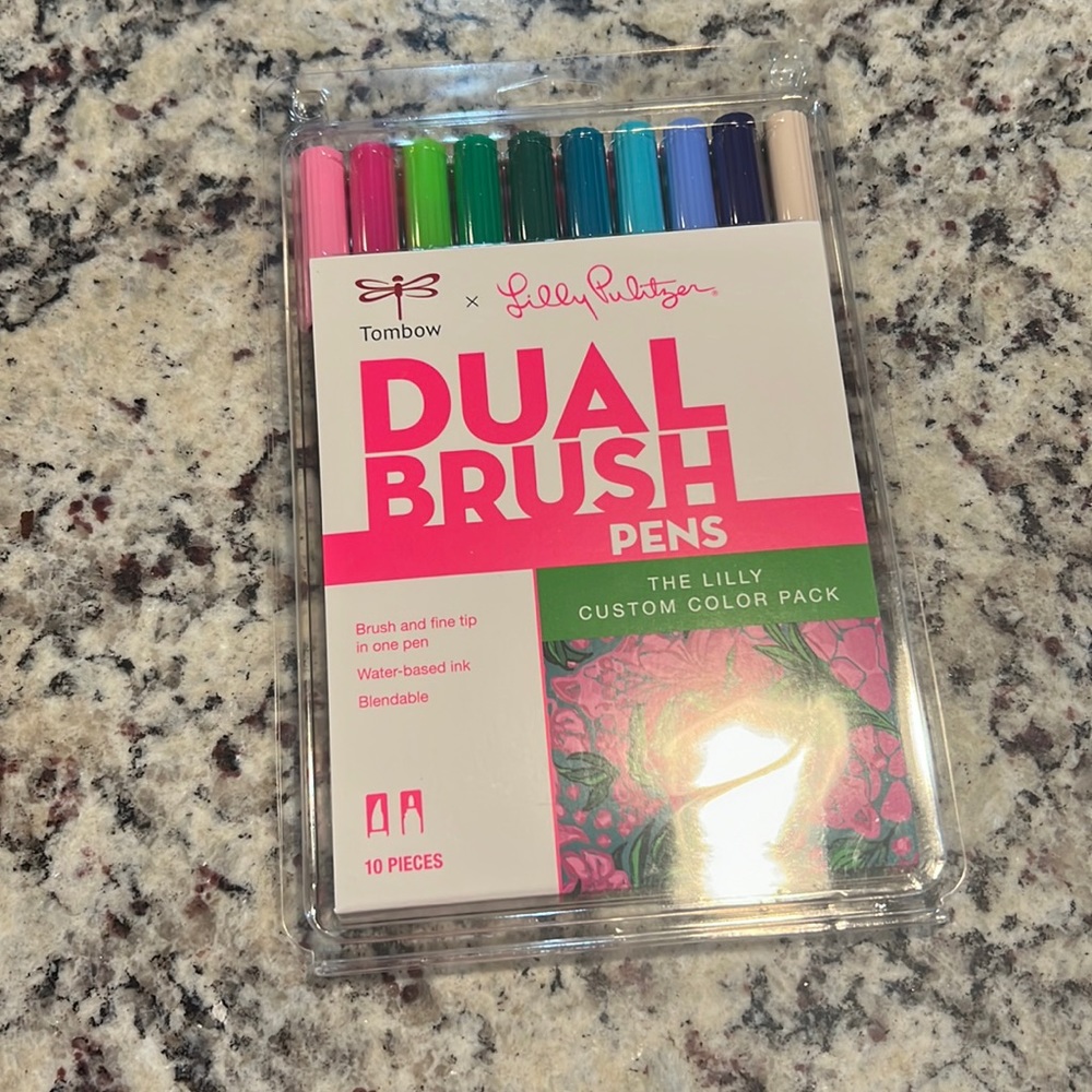Lilly pulitzer dual brush pens